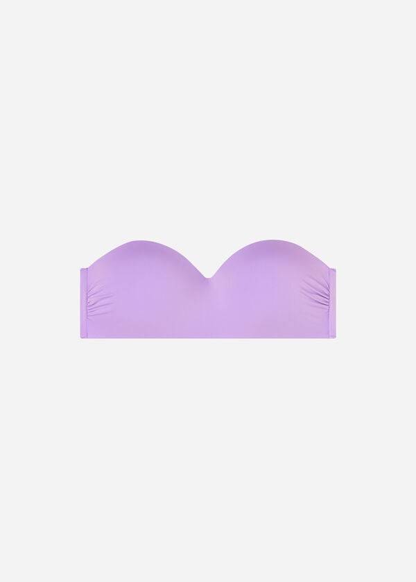 dámské vycpávky calzedonia bandeau indonesia eco bikiny top purple