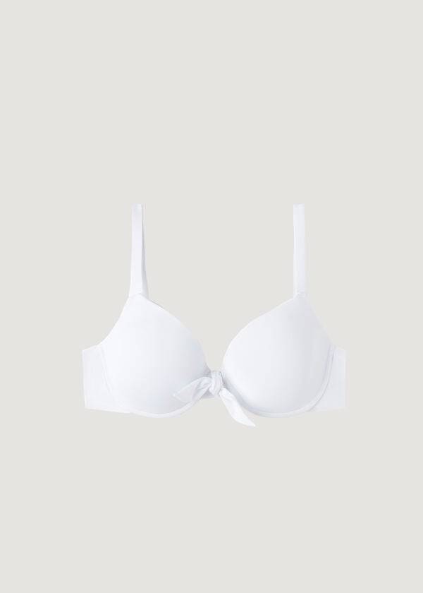 dámské vyztužené push-up plavky calzedonia indonesia - bílé