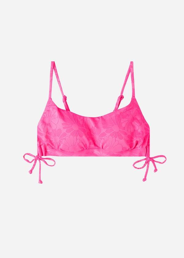 dámské vycpané tílko calzedonia antibes růžové