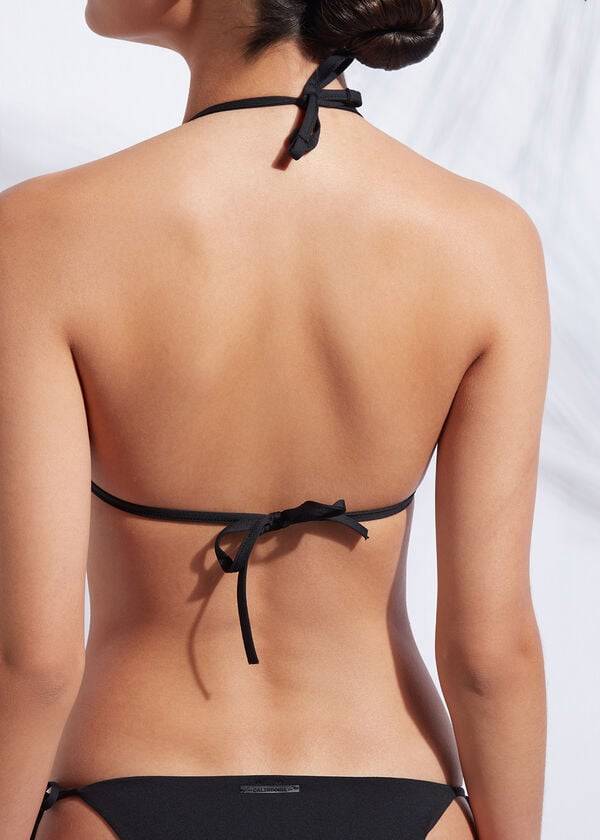dámské vycpané bikinové vršky calzedonia padded triangle indonesia černé
