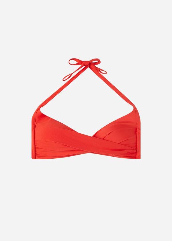 dámské ekologické vycpané horní díly bikin calzedonia triangle indonesia