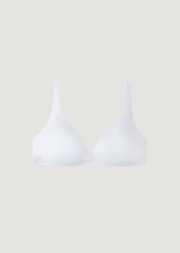 dámské ekologické sexy bikinové vršky s vycpávkami calzedonia triangle indonesia bílé