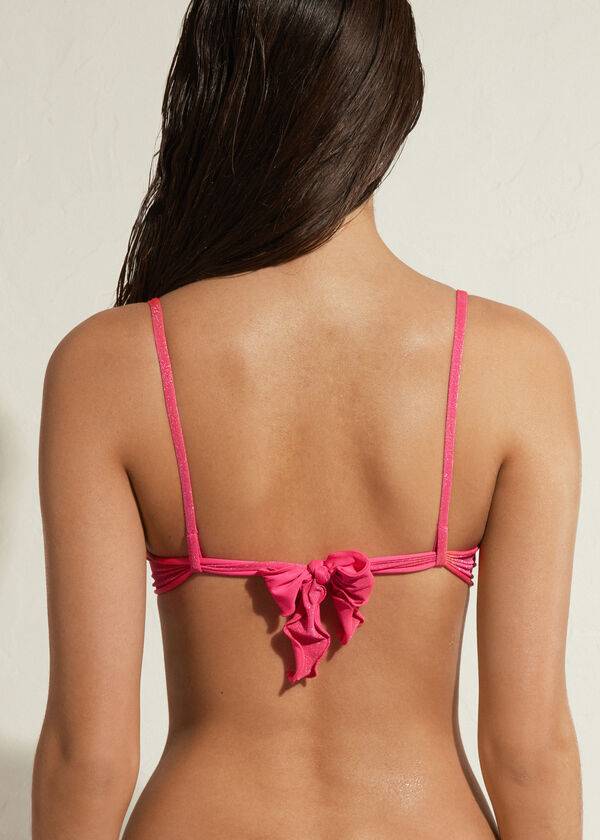 dámské topy bikin calzedonia push up formentera růžové