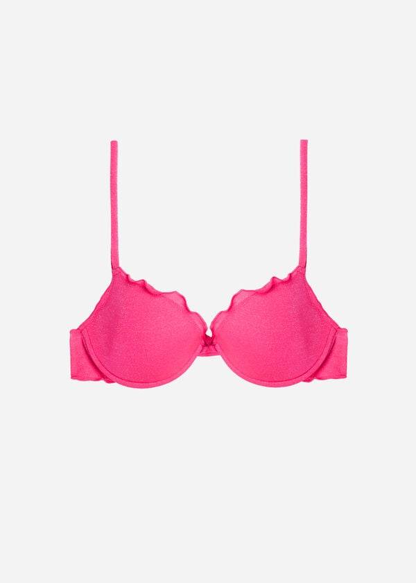 dámské topy bikin calzedonia push up formentera růžové