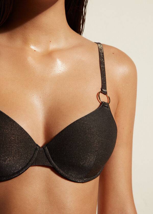 dámské plavky calzedonia push up hollywood černé