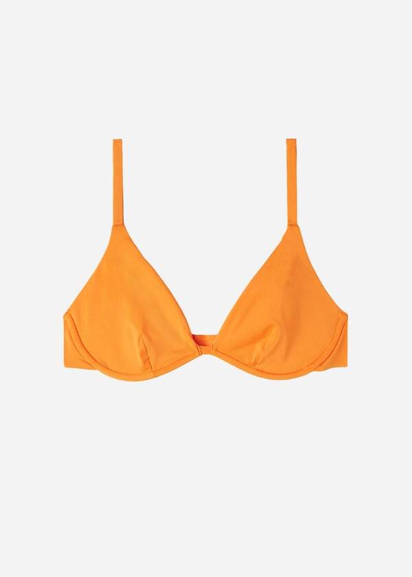calzedonia push up indonesia eco dámské topy bikin oranžové