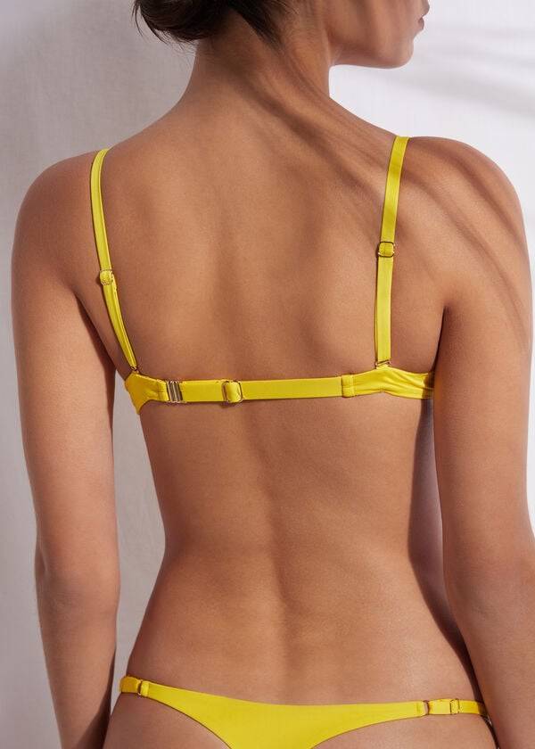 dámské bikinové vršky calzedonia super padded push up indonesia eco rosa žluté barvy