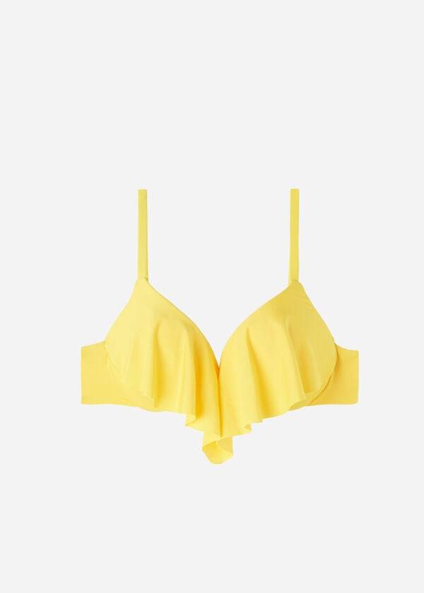 dámské bikinové vršky calzedonia super padded push up indonesia eco rosa žluté barvy