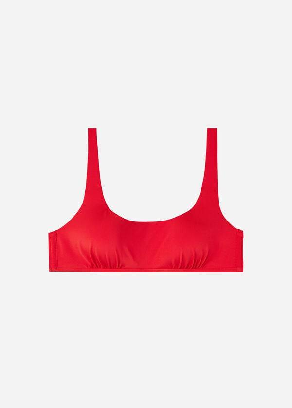 dámské ekologické bikinové vršky calzedonia tank style indonesia červené