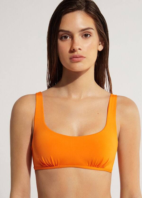 oranžové dámské tílko calzedonia eco bikiny indonésie