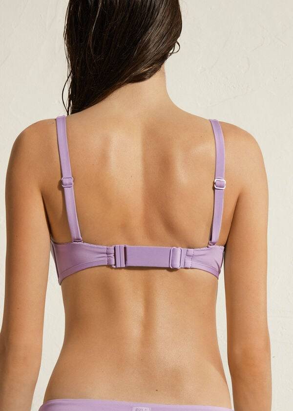 fialové dámské ekologické bikinové vršky calzedonia tank style indonesia