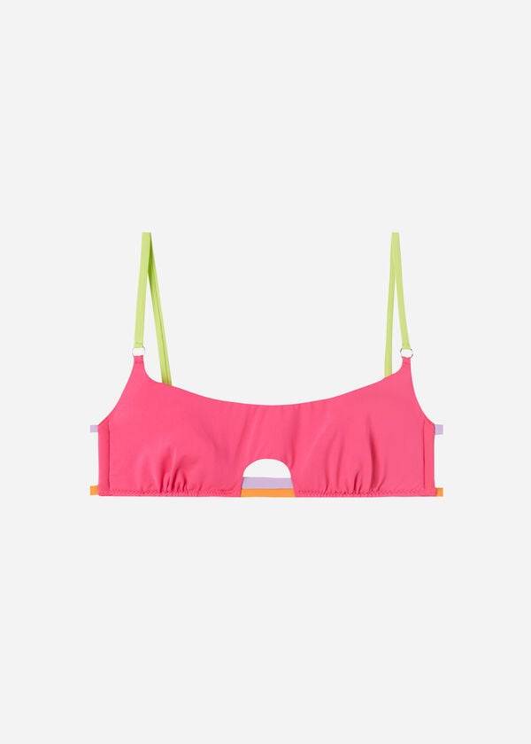 dámské bikinové vršky calzedonia tank tokyo eco růžové
