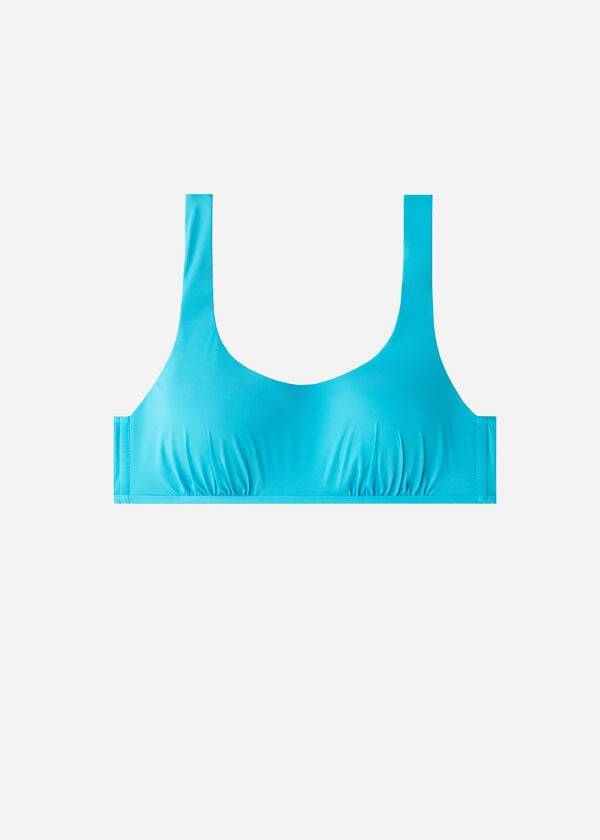 dámské bikinové vršky v tyrkysově zeleném stylu calzedonia indonesia