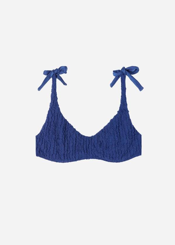 dámské tmavě modré bikinové vršky calzedonia marrakech v tílku