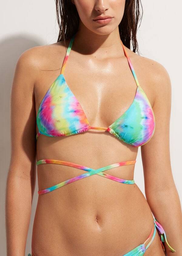 dámské bikinové vršky calzedonia triangle string orlando vícebarevné